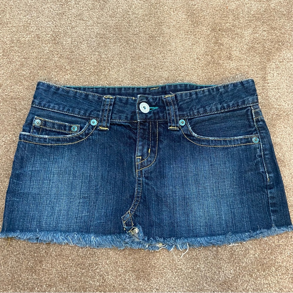 Uniqlo denim jean skirt